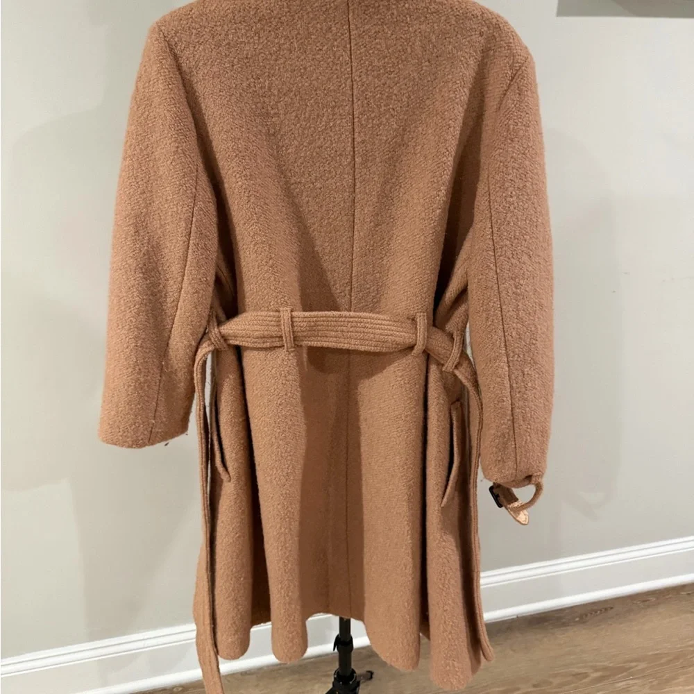 Bebe Women's Cozy Tan Teddy Coat - Picture 4 of 7